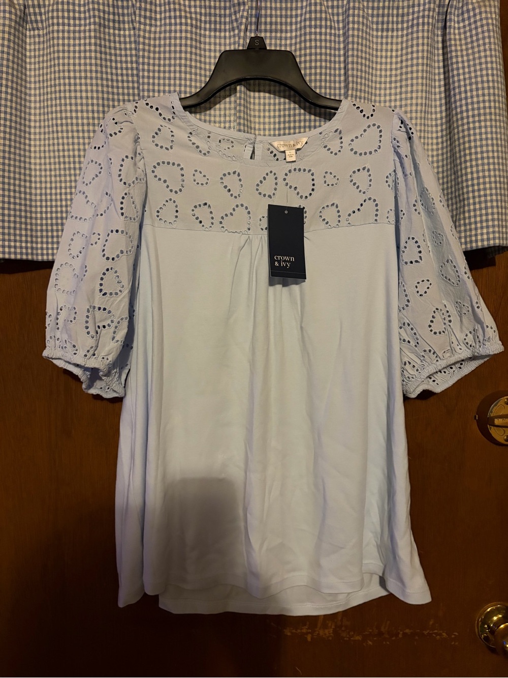 Crown and Ivy Blue Fashion Top